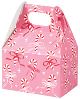 Candy Canes & Ribbons - Mini Gable Box - 4 x 2-1/2 x 2-1/2"