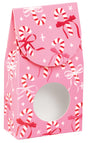 Candy Canes & Ribbons - Window Candy Box - 3-1/2 x 1-3/4 x 6-1/2"