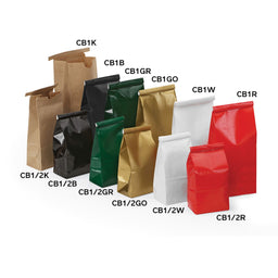 Kraft - Coffee Bags - (1/2 lb) 3-3/8 x 2-1/2 x 7-3/4"