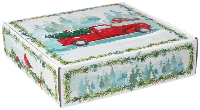 Farmhouse Christmas - Decorative Mailer - 12 x 12 x 3"