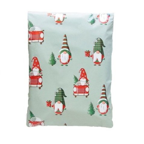Christmas Gnome Poly Mailers Size 10x13 Shipping Bags