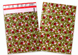 Christmas Ornament Red Green Poly Mailers Size 10x13 Shipping Bags