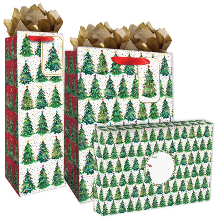 Christmas Trees Gift Bags, Wrapping Paper, & Mailers