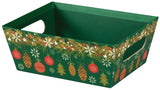 Cozy Ornaments - Basket Tray - 9 x 7 x 3-1/2"