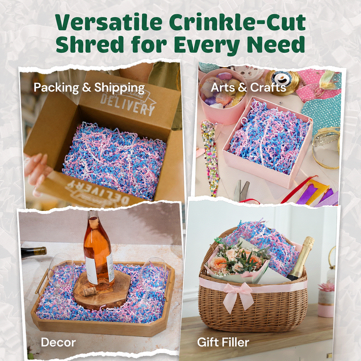 CrinklePak Crinkle Paper 10Lb Baby Blend