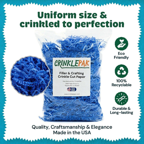 10 LB Light Blue Crinkle Paper