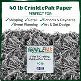 Crinkle Paper 40lb Gray