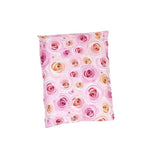 Pink Rose Flowers Poly Mailers Size 6x9 Shipping Bags