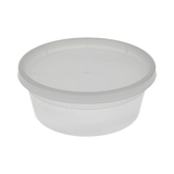 Pactiv Newspring DELItainer 8oz PP Container with LLDPE Lid, Clear (QTY 240), SKU YL2508