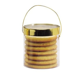 Clear - Round Candy Drum - (Large) 3-1/2 x 3-3/4"