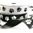 Doggie Paw Black/White Paws - Pet Theme Ribbon - 7/8" x 100 Yards