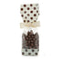 Cream/Brown Dots - Candy Bags - 2 x 1-7/8 x 9-1/2"