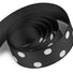 Black - Domino Dots Ribbon - 7/8" x 100 Yards