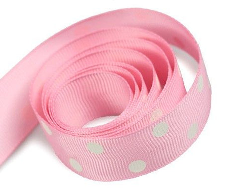Pink - Domino Dots Ribbon - 1-1/2" x 50 Yards