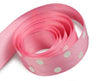Hot Pink - Domino Dots Ribbon - 7/8" x 100 Yards