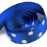 Century Blue - Domino Dots Ribbon - 7/8" x 100 Yards