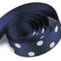 Navy - Domino Dots Ribbon - 7/8" x 100 Yards