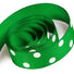 Emerald - Domino Dots Ribbon - 7/8" x 100 Yards