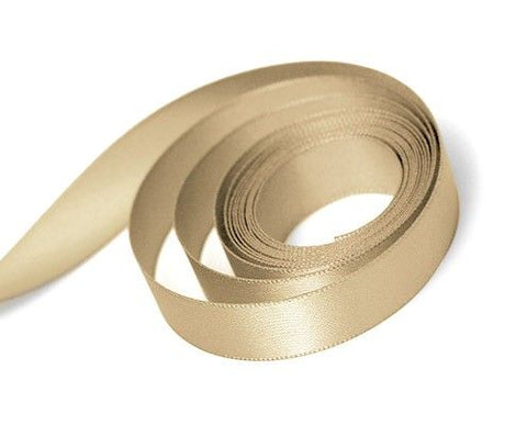 Tan - Double Face Satin Ribbon - 3/8" x 100 Yards