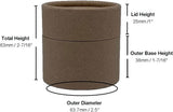 4 ounce / 120 g Lightweight Kraft Paper Jars