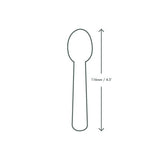 Vegware 4.5 in Compostable CPLA Teaspoon, Plant-Based Cutlery, Off-White (QTY 2000), SKU VSP4.5-CP