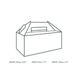 Vegware Standard Carry Pack with Handles – Compostable Cardboard Food Box (QTY 125), SKU VWCPS