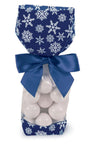 Blue Snowflake - Deluxe Candy Bag - 2 x 1-7/8 x 9-1/2"