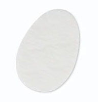White/White - Egg Shaped Candy Pad - 6 x 4-1/8" (Fits 1/2 lb. & 1 lb. Egg Boxes)