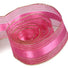 Hot Pink / Gold - Elite Sheer (Wired Edge) Ribbon - 1-1/2" x 50 Yards