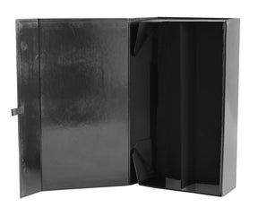 Black - Magnetic Ceco Box - 2 Bottle Wine - 13-1/2 x 7 x 3-1/2"