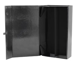 Black - Magnetic Ceco Box - 2 Bottle Wine - 13-1/2 x 7 x 3-1/2"