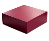 Leatherette Red - Magnetic Ceco Gift Box - 10 x 10 x 4"