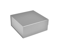 Matte Silver - Magnetic Gift Box - 6 x 6 x 2-3/4"