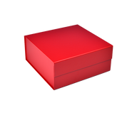 Matte Red - Magnetic Gift Box - 6 x 6 x 2-3/4"