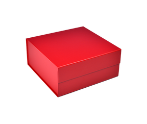 Matte Red - Magnetic Gift Box - 6 x 6 x 2-3/4"