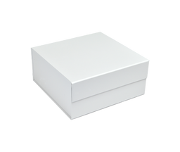 Matte White - Magnetic Gift Box - 6 x 6 x 2-3/4"