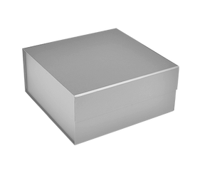 Matte Silver - Magnetic Gift Box - 8 x 8 x 3-1/8"