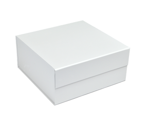 Matte White - Magnetic Gift Box - 8 x 8 x 3-1/8"
