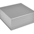 Matte Silver - Magnetic Gift Box - 10 x 10 x 4-1/2"