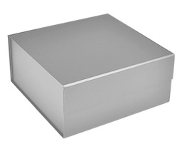Matte Silver - Magnetic Gift Box - 10 x 10 x 4-1/2"