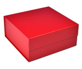 Matte Red - Magnetic Gift Box - 10 x 10 x 4-1/2"