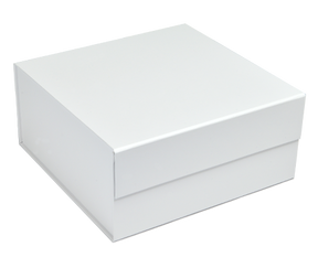 Matte White - Magnetic Gift Box - 10 x 10 x 4-1/2"