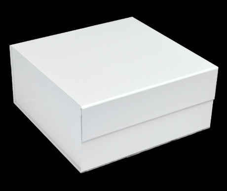 Matte White - Magnetic Gift Box - 10 x 10 x 4-1/2"