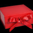 Matte Red - Magnetic Ribbon Tie Gift Box - 10 x 10 x 4-1/2"