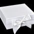 Matte White - Magnetic Ribbon Tie Gift Box - 10 x 10 x 4-1/2"