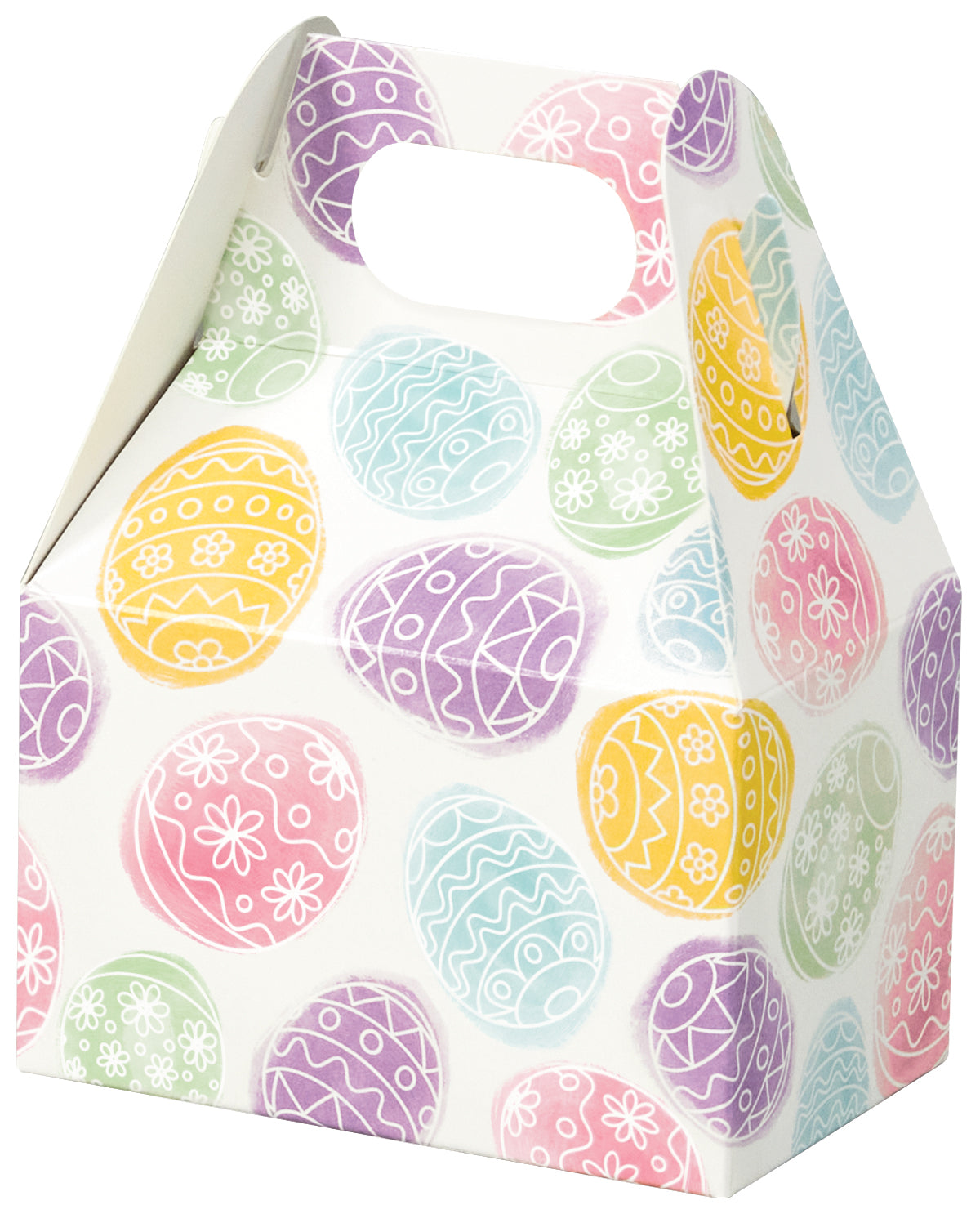 Easter Eggs - Mini Gable Box - 4 x 2-1/2 x 2-1/2"