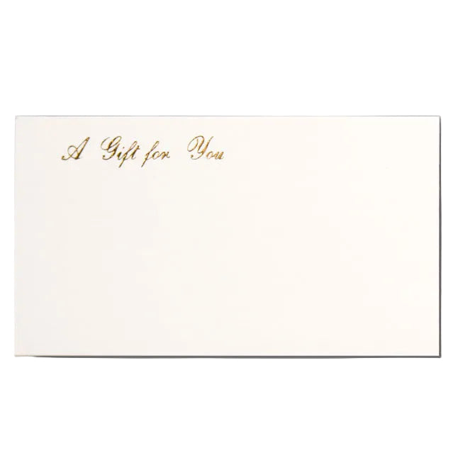 A Gift For You Enclosure Cards - White