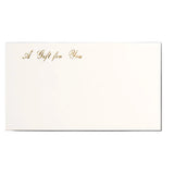 A Gift For You Enclosure Cards - White