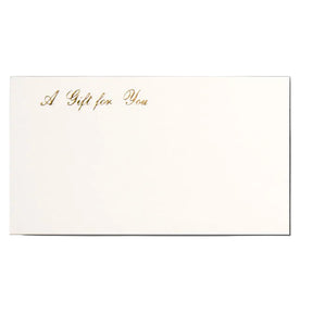 A Gift For You Enclosure Cards - White