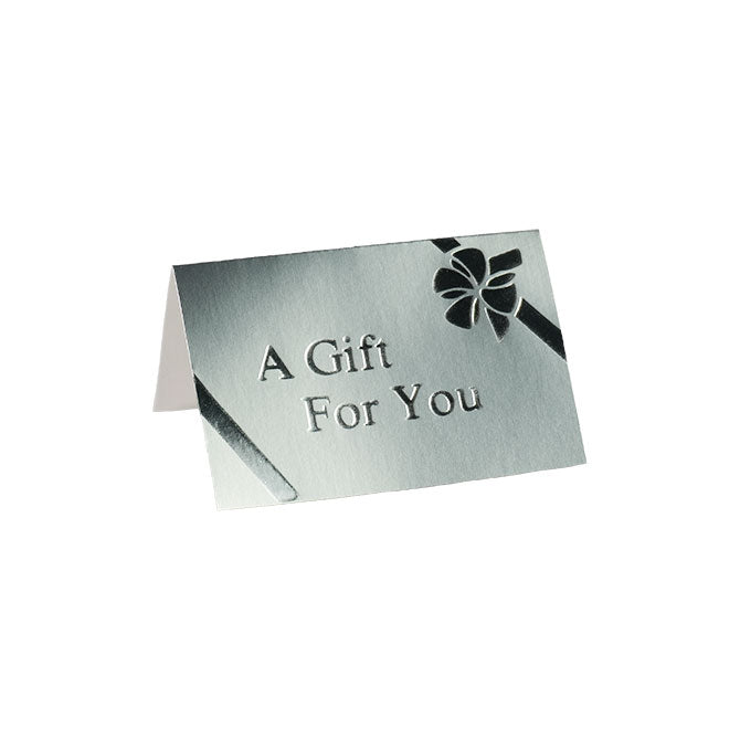 Silver on Silver - A Gift For you Enclosure Cards